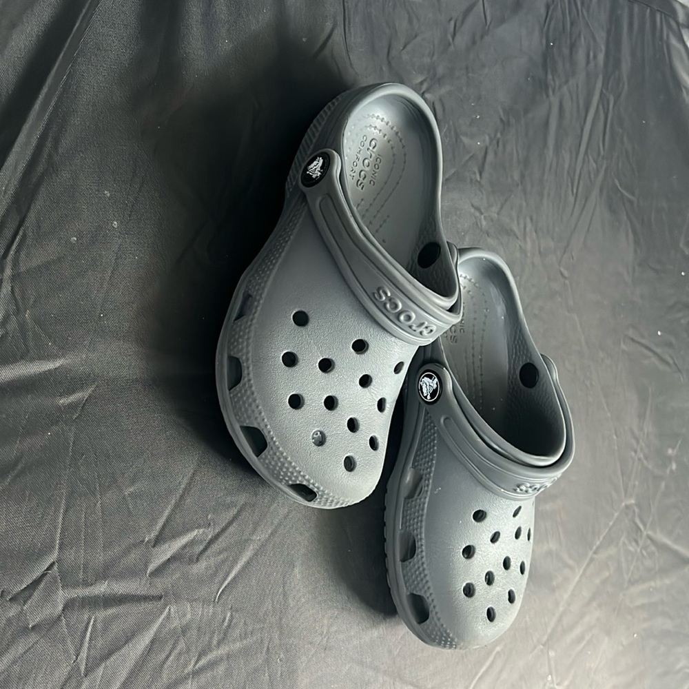 Grey crocs size 12c